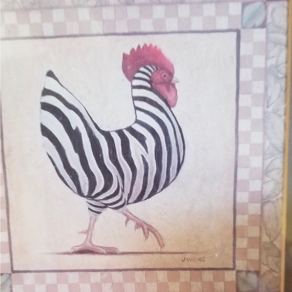 Chicken Zebra Art - Picture 3 of 3